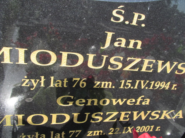 Jan Mioduszewski 1918 Ostrów Mazowiecka - Grobonet - Wyszukiwarka osób pochowanych